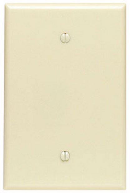 Leviton 86114-000 Blank Wall Plate, Thermoset Plastic