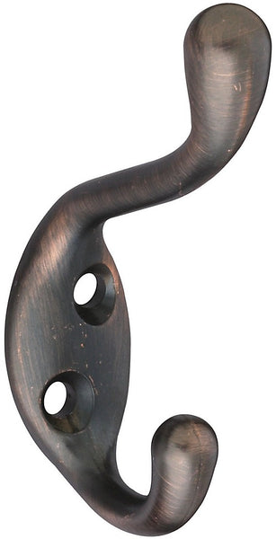 Stanley S806-646 Basic Coat & Hat Hook, 3-1/2", Antique Bronze