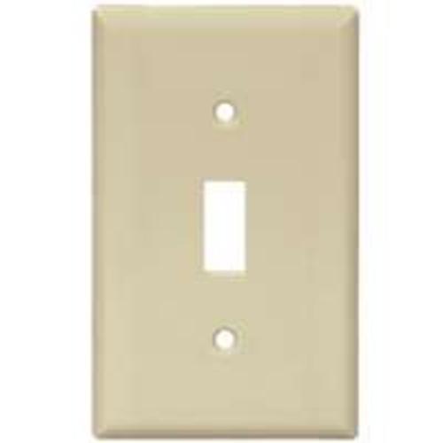 Cooper Wiring BP5134V Wall Plate, 1-Gang Toggle, Ivory, Carded