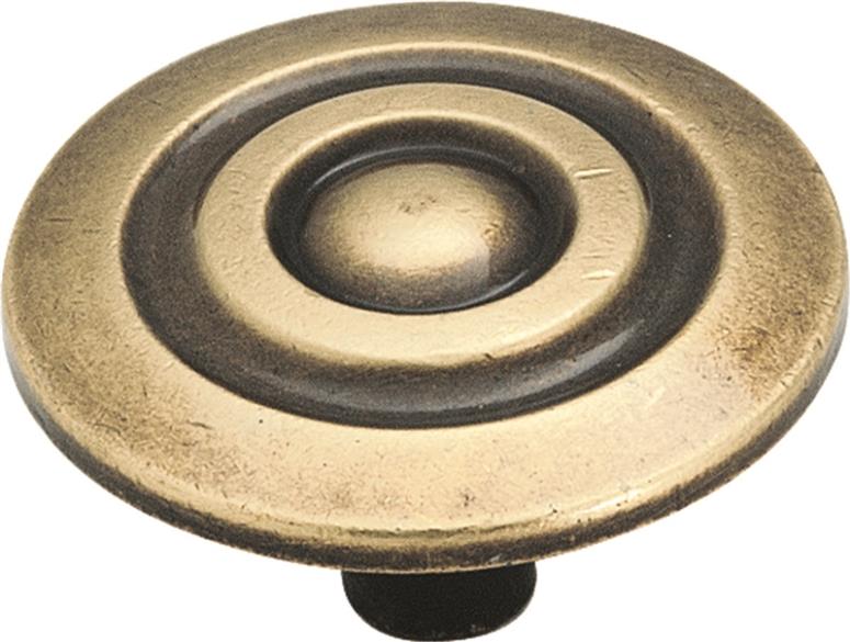 Amerock BP594AE Colonnade Round Furniture Knob, 1-1/2", Antique English