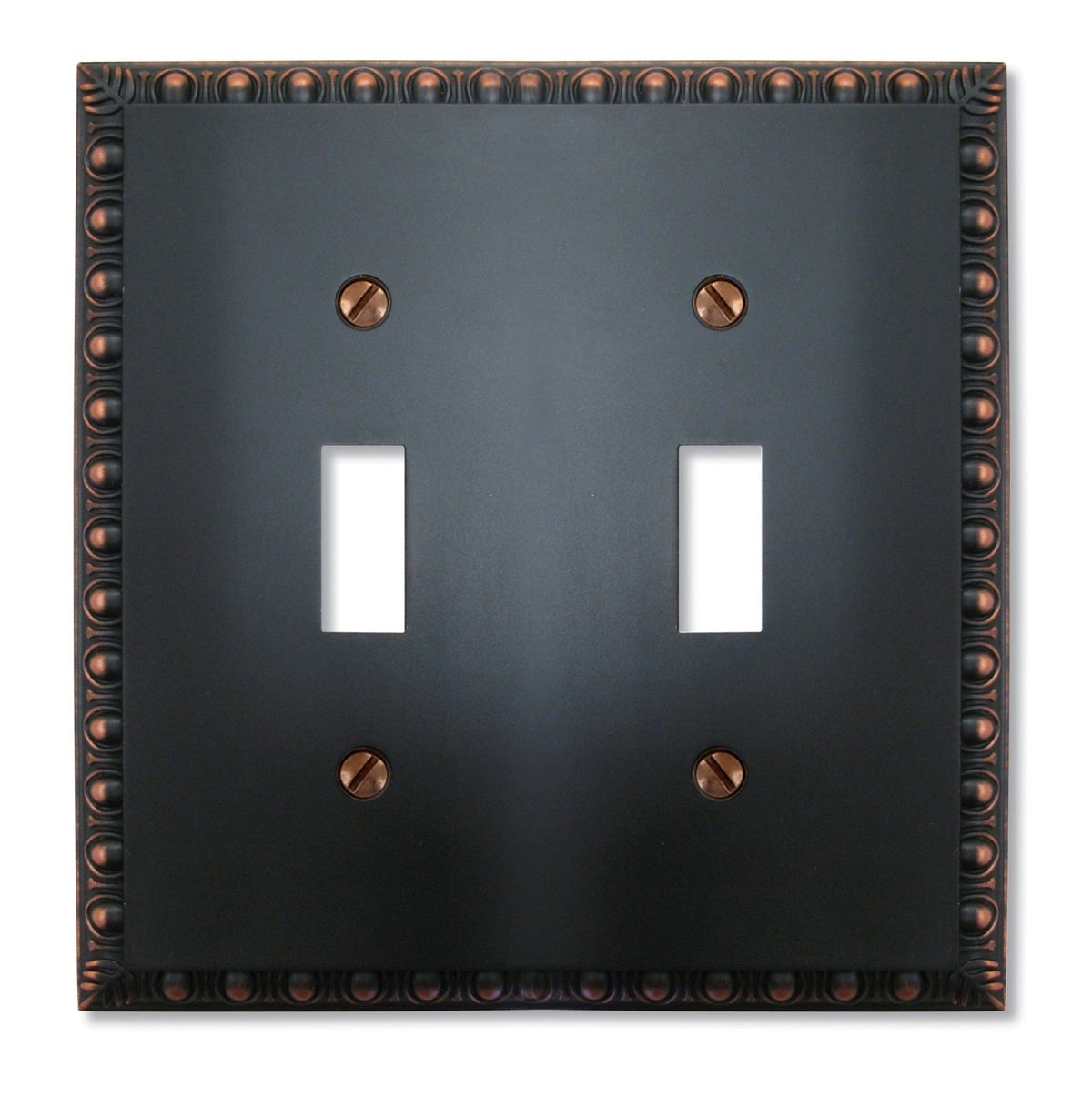 AmerTac 90TTVB Renaissance 2 Toggle Cast Metal Wall Plate, Aged Bronze