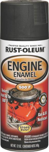 Rust-Oleum Automotive 248938 Engine Enamel 12 Oz, Low Gloss Black