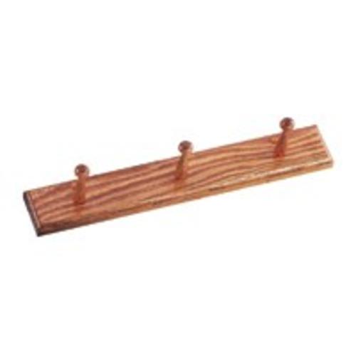 Mintcraft OAK010 Light Oak Garment Hooks, 3-Peg