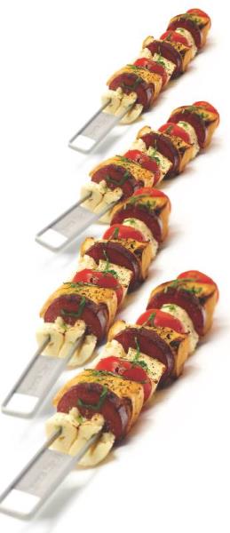 Broil King 64045 Dual Prong Skewer Set, Stainless Steel