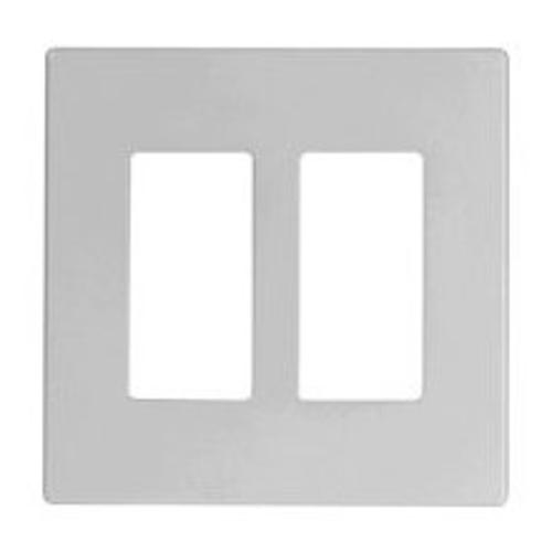 Cooper Wiring 9522WS Aspire  Screwless 2 Gang Wallplate, White Satin