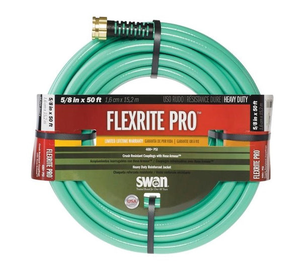 Swan FXP58050 Flexrite Pro Heavy-Duty Garden Hose, 5/8" x 50&#039;