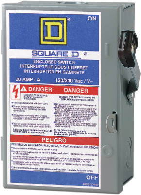 Light Duty Safety Switch 30 Amp