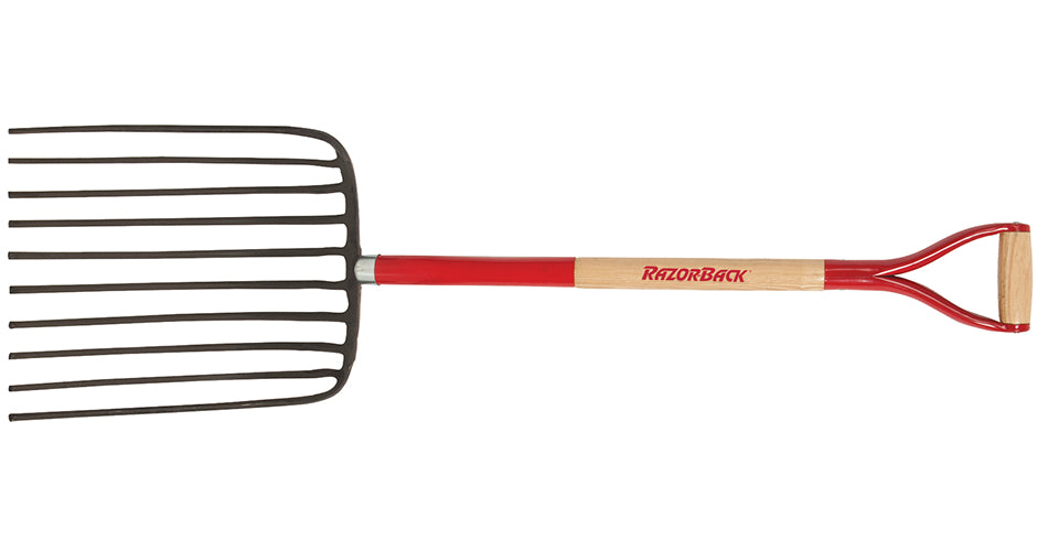 Razor-Back 76144 10 Tine Cotton Seed Fork, Forged Steel