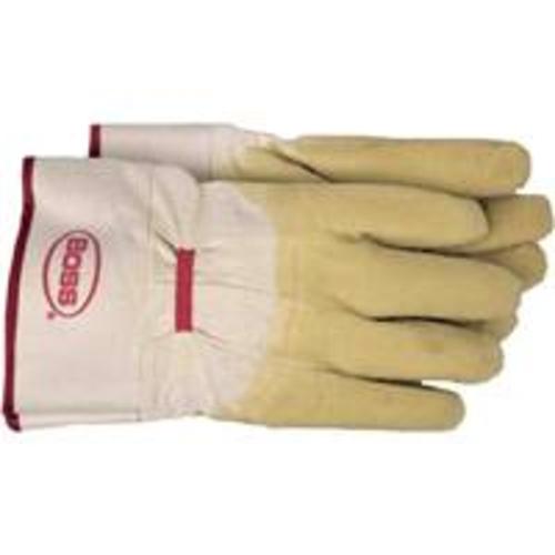 Boss 8424 Glove Rubber Coated Cotton, Large