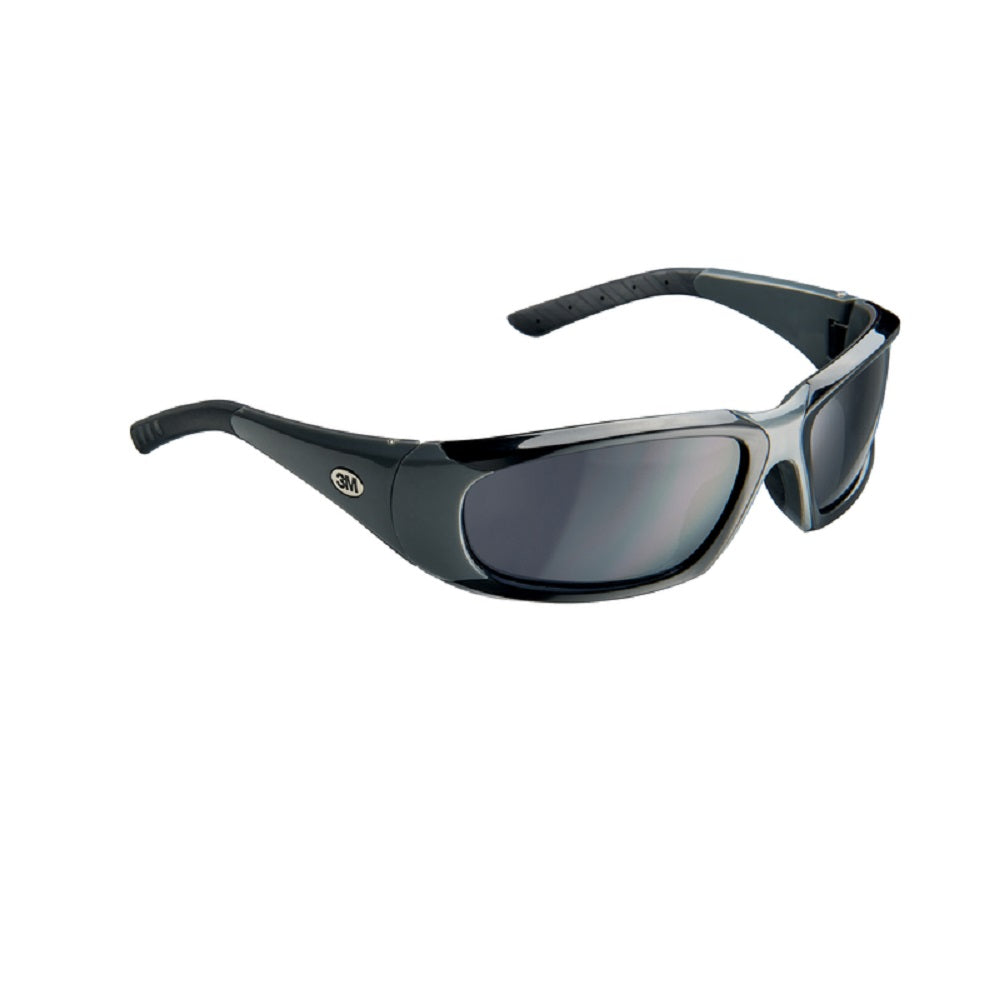 3M 92235H1-DC ForceFlex Safety Glasses, Gray Lens, Black Frame