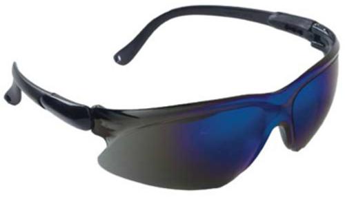 Allsafe 3000308 Black Safety Glasses With Blue Lens