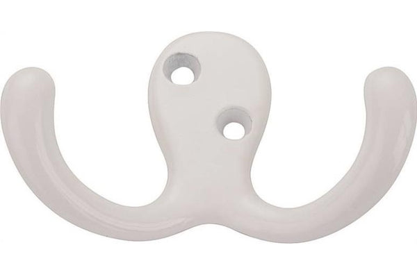 Prosource 23263WHB-PS Robe Hooks, White Powder Ctd