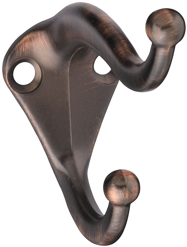 National Hardware N334-672 Coat & Hat Hooks, Antique Bronze, Zinc Die-Cast