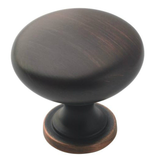 Amerock BP53005ORB Round Cabinet Knob, Oil-Rubbed Bronze, 1-1/4"