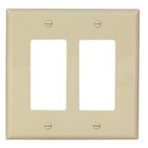 Cooper PJ262V Unbreak Deco Wall Plate, Ivory