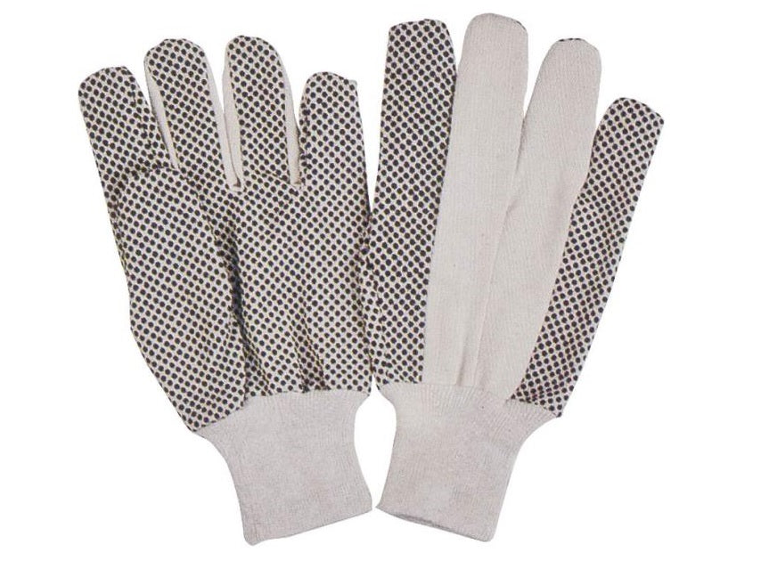 Diamondback GV-522PVD/8 Black PVC Dotted Cotton Glove