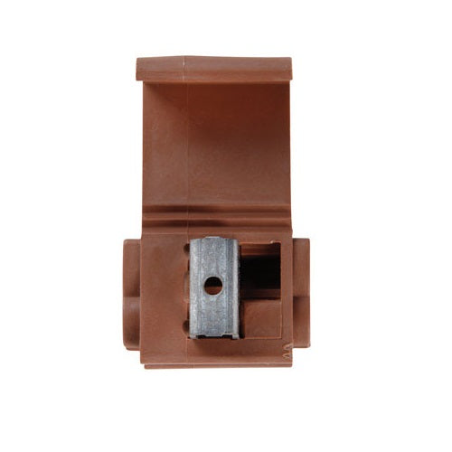 Jandorf 60797 Insulated Self-Stripping Terminal, 18-14 Gauge AWG, Brown