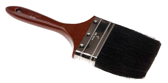 Linzer 3679 Black China Bristle Varnish/Wall Brush, 4"