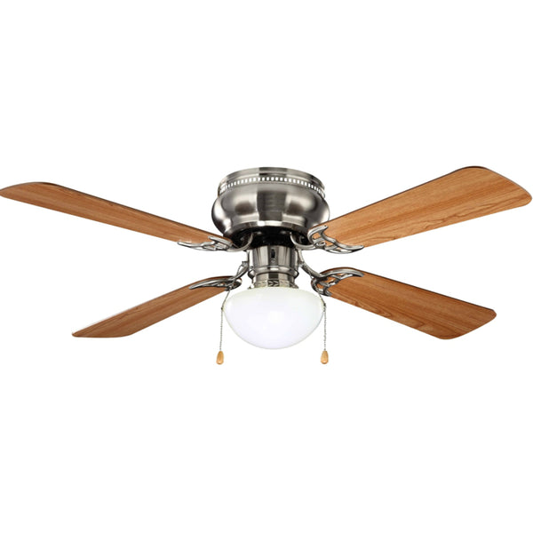 Boston Harbor 42-742T-MR-EN-BN Ceiling Fan, Brushed Nickel, 42"