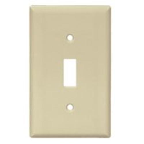 Cooper Wiring 5134V Nylon Toggle Plate, 1G, Ivory