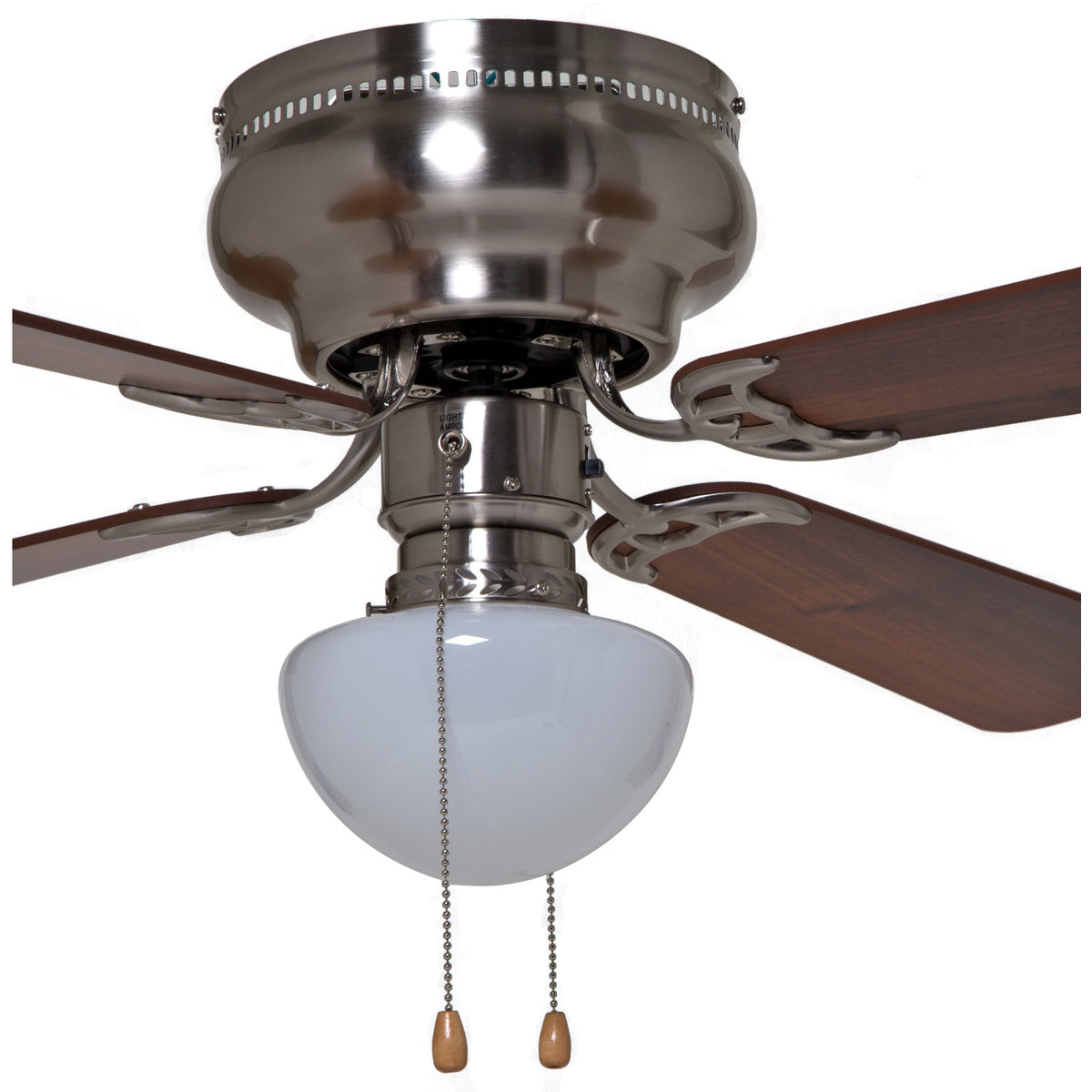 Boston Harbor 42-742T-MR-EN-BN Hugger Style Ceiling Fan, Brushed Nickel