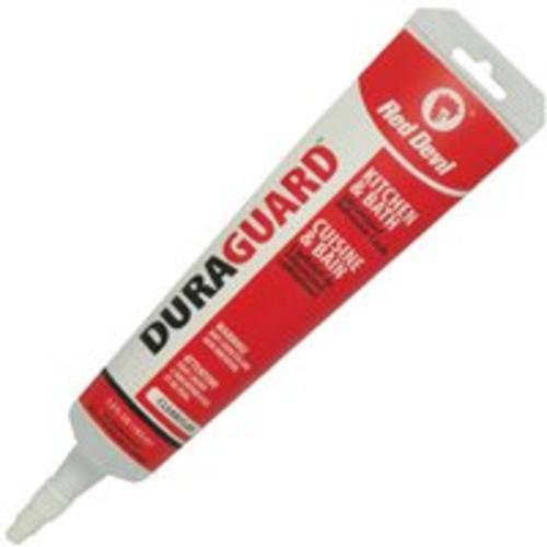 Red Devil 00142CA Duragaurd Kitchen & Bath Acrylic Caulk, Clear, 5.5 Oz