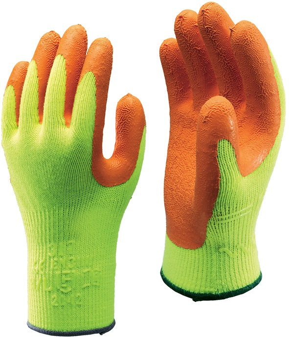 Showa 317L-09.RT Atlas 317 Hi-Viz Rubber Gloves, Large