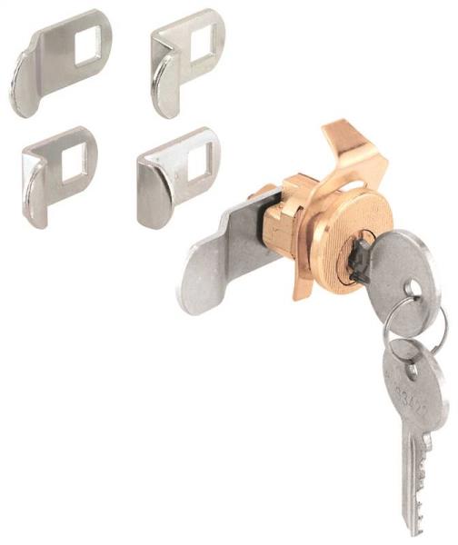 Prime Line U 9940 Mailbox Lock Counter Clockwise Rotation, Brass