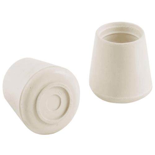 Shepherd Hardware 9743 Furniture Leg Tips, 1-1/4", Off White