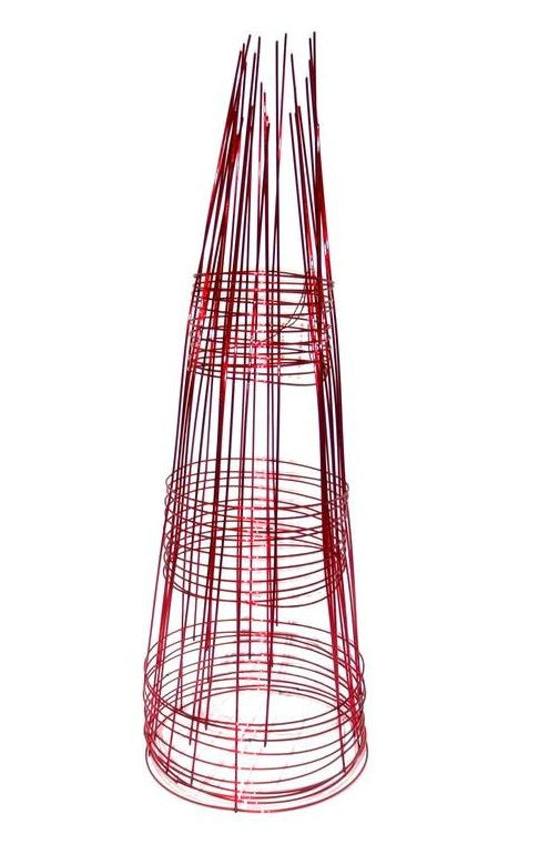 Glamos 220400 Round Plant Support, Red, 12" x 33"