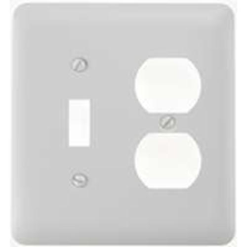 Amertac 935TDW Toggle & Duplex Wallplate, White