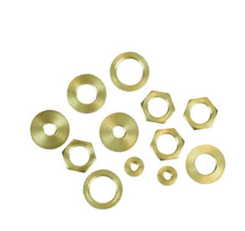 Jandorf 60168 Hex And Knurled Locknuts, Pack-12