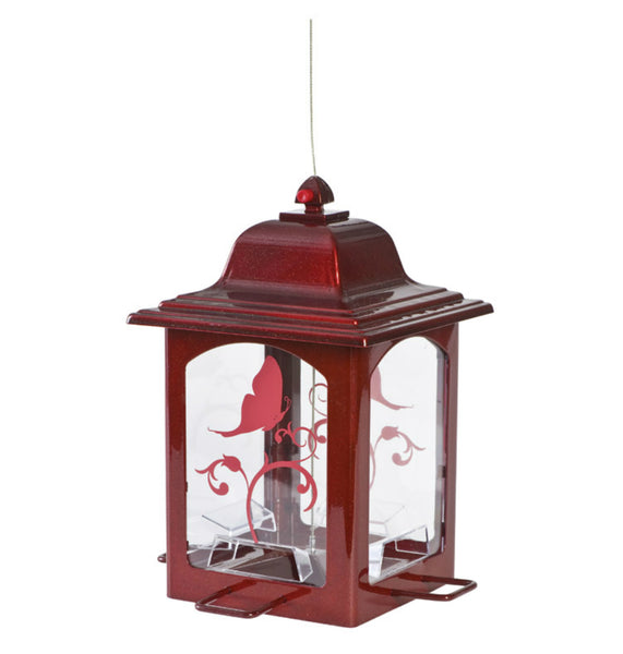 Perky-Pet 363R Red Sparkle Lantern Wild Bird Feeder, Assorted Designs