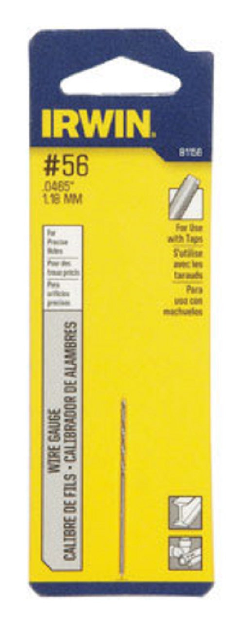 Irwin 81156 High Speed Steel Wire Gauge Drill Bit, #56