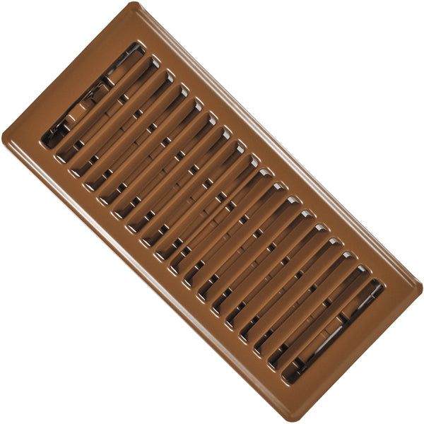 Imperial Mfg RG0257 Standard Floor Register, 4"x12", Brown