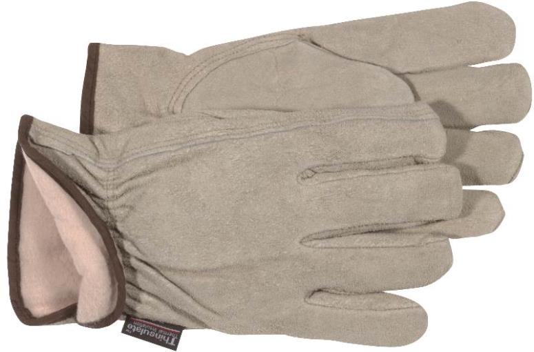 Boss 7179J Thin Lined Split Leather Gloves, X-Large