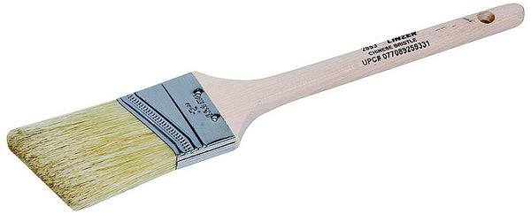 Linzer 2553-2 White Chinese Bristle Angled Sash Paint Brush, 2"