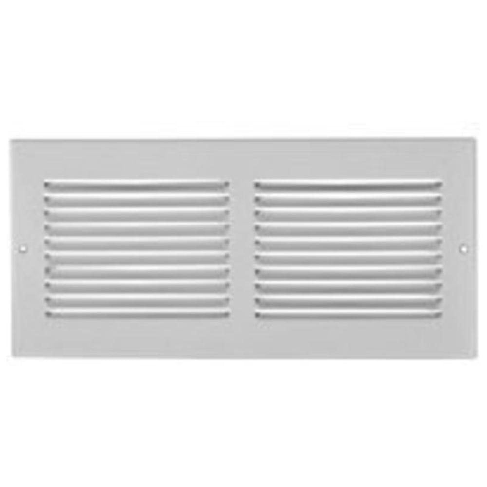 Imperial RG0375 Sidewall Grill, White, 12" x 4"