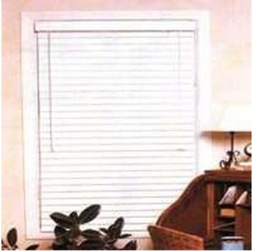 Simple Spaces FWB-23X64-3L Faux Wood Blind, 23" W x 64" H, White