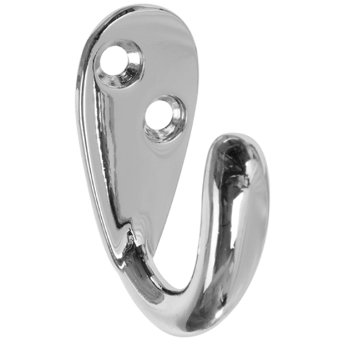 Stanley Hardware 806-455 Basic Single Robe Hooks, Chrome, 2"