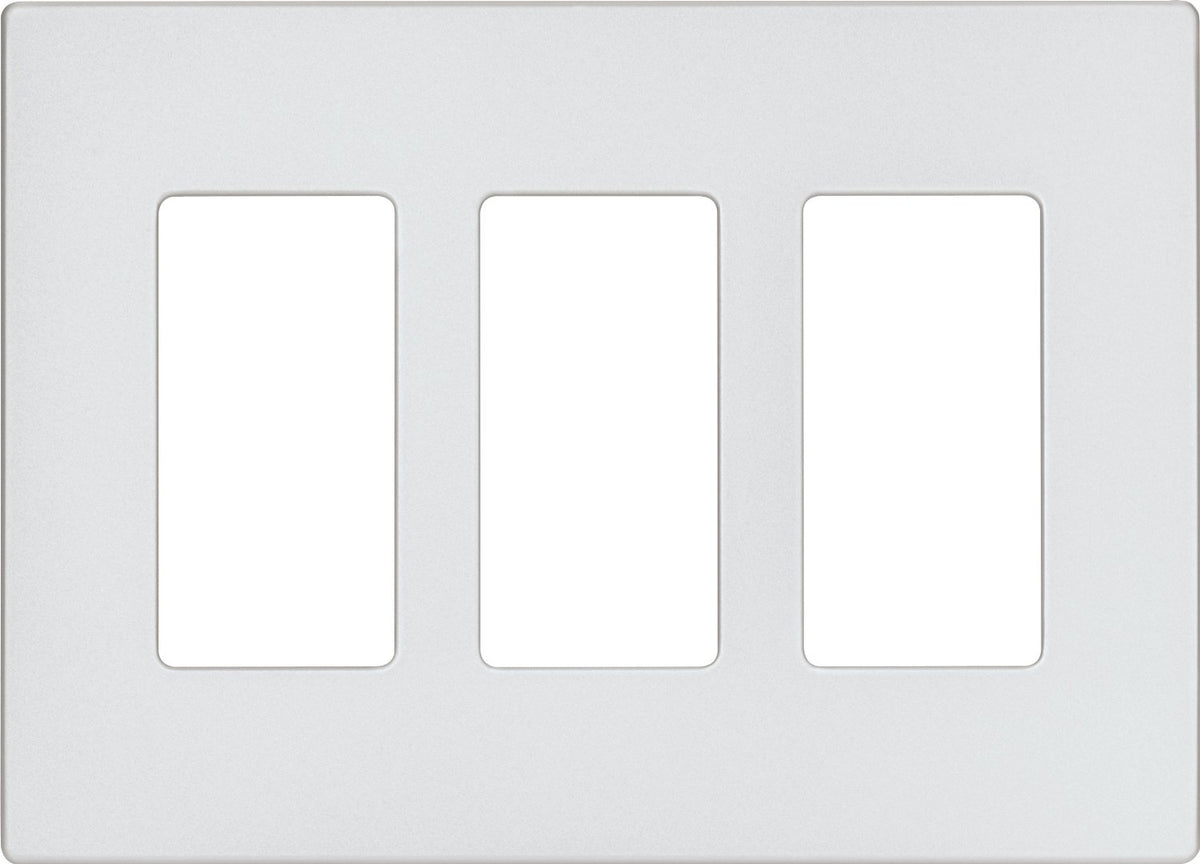 Cooper Wiring 9523SG Aspire Wallplate, 3-Gang, Silver Granite