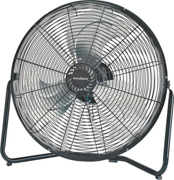 PowerZone LF-18 High Velocity Floor Fan, Black, 18"