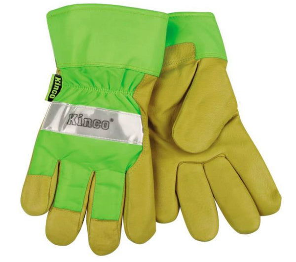 Kinco 1939-M Heatkeep Lined Pigskin Leather Visibility Glove, M