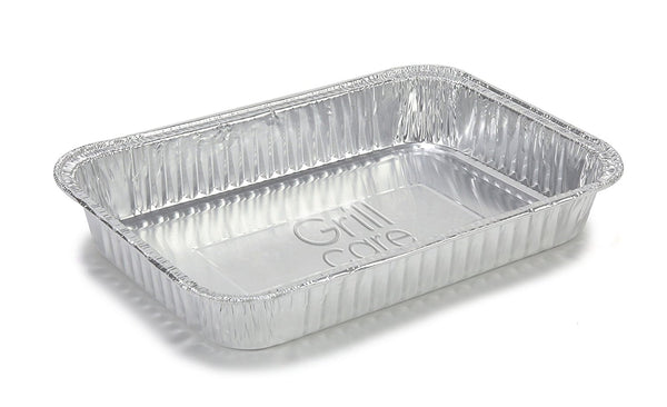 Grill Care 16415 Drip Pans Foil, Aluminum, 10 Pack