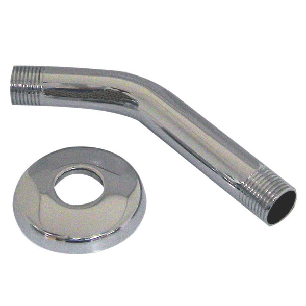 Danco 89180 Shower Arm and Flange, Chrome, 6"