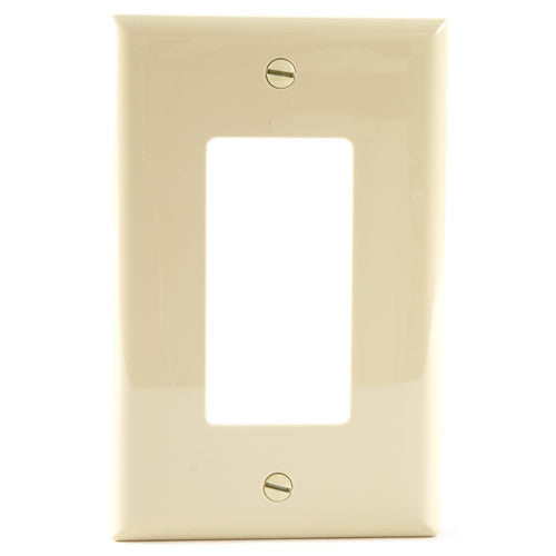 Cooper Wiring PJ26V 1Gang Decorator/Gfci Wallplate, Mid-size - 3.125" x 4.875", Ivory, 10 Pk