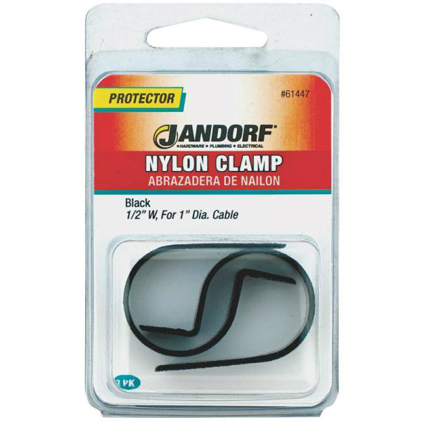 Jandorf 61447 Black Nylon Clamp, 1/2" x 1"