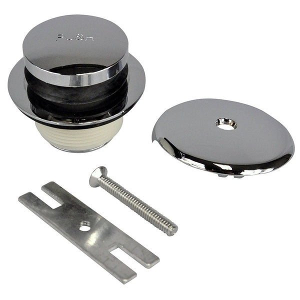 Danco 88981 Overflow Plate and Shoe Assembly for Lavatory Drain, Chrome