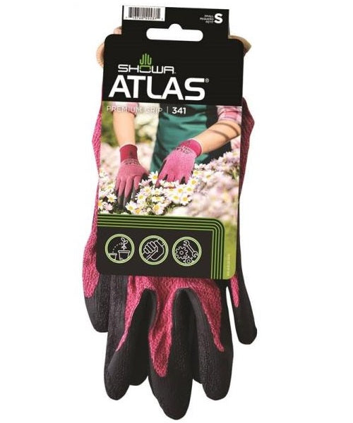 Showa 341RDS-07.RT Atlas 341 Advanced Grip Work Gloves, Small