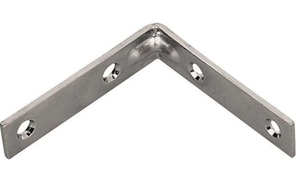 Prosource CB-S025-C4PS Corner Braces, Satin Brass, 2-1/2" x 5/8"